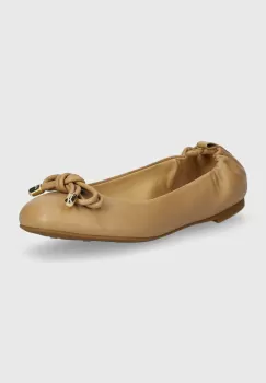 MICHAEL Michael Kors balerini de piele Astra culoarea bej, 40T4ATFP1L 222 imagine