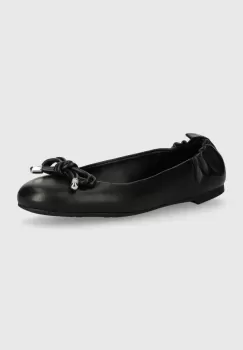 MICHAEL Michael Kors balerini de piele Astra culoarea negru, 40T4ATFP1L 001 imagine