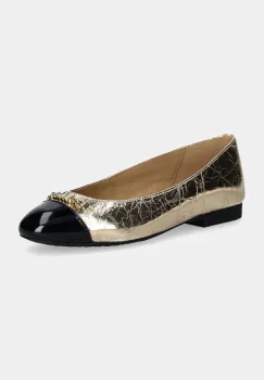MICHAEL Michael Kors balerini de piele Rebecca culoarea auriu, 40F4RBFP1M.740 imagine