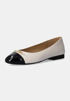 MICHAEL Michael Kors balerini de piele Rebecca culoarea bej, 40F4RBFP1L.289 imagine