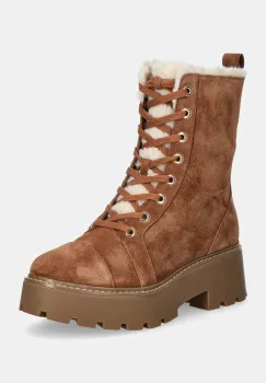 MICHAEL Michael Kors botine Blake femei, culoarea maro, cu platforma, izolat, 40F4BKFE5S.230 imagine