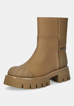 MICHAEL Michael Kors botine Sydra culoarea bej, cu platforma, 40F5SYFE5L.297 imagine