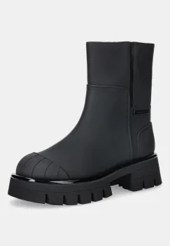 MICHAEL Michael Kors botine Sydra culoarea negru, cu platforma, 40F5SYFE5L.001 imagine