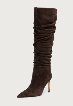 MICHAEL Michael Kors  cizme cu toc cui pentru femei din piele intoarsa Dawn Heeled Boot imagine