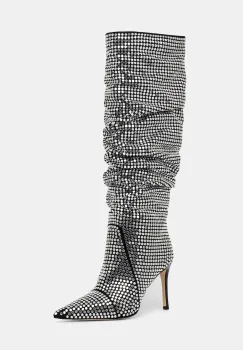 MICHAEL Michael Kors cizme Dawn culoarea argintiu, cu toc cui, 40F5DWHB7S.001 imagine