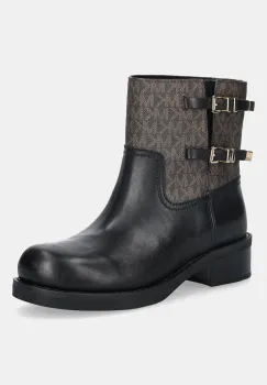 MICHAEL Michael Kors cizme de piele Darrington culoarea negru, cu toc plat, 40F5DTFE7L.292 imagine