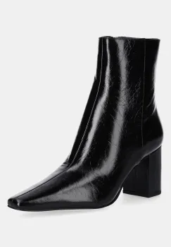 MICHAEL Michael Kors cizme de piele Elise culoarea negru, cu toc drept, 40T5ELME7L.001 imagine