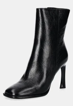 MICHAEL Michael Kors cizme de piele Kelsea femei, culoarea negru, cu toc cui, 40F4KLHE6L.001 imagine