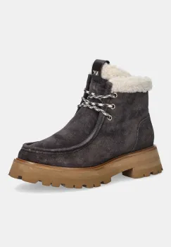 MICHAEL Michael Kors cizme din piele intoarsa Cade culoarea maro, cu toc plat, izolat, 40F5CAFE5S.251 imagine