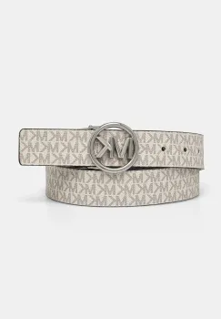 MICHAEL Michael Kors curea cu doua fete femei, culoarea bej imagine