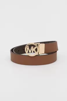 MICHAEL Michael Kors curea cu doua fete femei, culoarea maro imagine