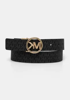 MICHAEL Michael Kors curea cu doua fete femei, culoarea negru imagine