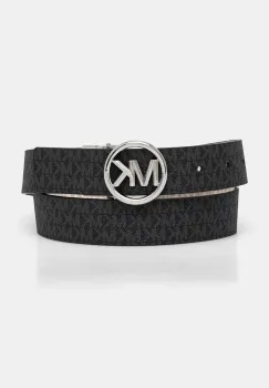 MICHAEL Michael Kors curea cu doua fete femei, culoarea negru imagine
