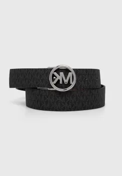 MICHAEL Michael Kors curea cu doua fete femei, culoarea negru imagine