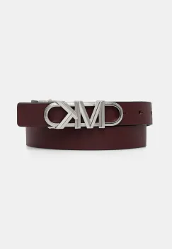 MICHAEL Michael Kors curea de piele cu doua fete culoarea bordo, 29MKWB528999 imagine