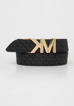 MICHAEL Michael Kors curea de piele cu doua fete femei, culoarea negru imagine