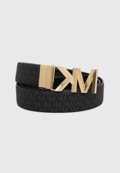 MICHAEL Michael Kors curea de piele cu doua fete femei, culoarea negru imagine