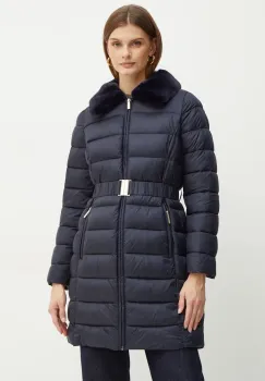 MICHAEL Michael Kors geaca femei, culoarea albastru marin, de iarna, 77B6597M42 imagine