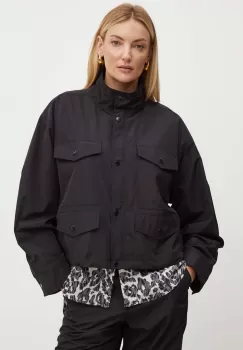 MICHAEL Michael Kors geaca femei, culoarea negru, de tranzitie, oversize, MT420F97LD imagine