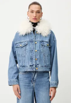 MICHAEL Michael Kors geaca jeans de tranzitie, MF510C8FAU imagine