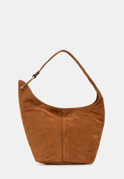 MICHAEL Michael Kors geanta de mana din piele intoarsa culoarea negru, 30F4G2YL6S imagine