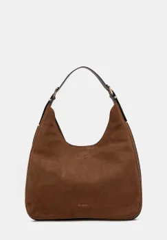 MICHAEL Michael Kors geanta de mana din piele NOLITA culoare maro 30F4GY5H3T imagine