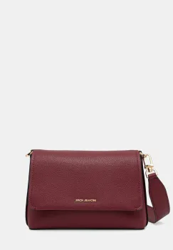 MICHAEL Michael Kors geanta de piele NESSA culoarea bordo, 30T5G8ZM1L imagine