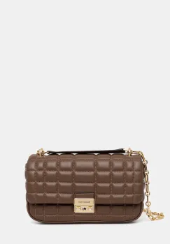 MICHAEL Michael Kors geanta de piele TRIBECA culoarea maro, 30R4G2RL7L imagine