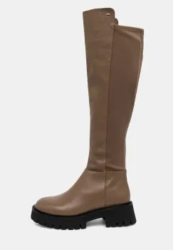 MICHAEL Michael Kors ghete de piele Asher femei, culoarea maro, cu platforma, 40F4ASFB7L.229 imagine