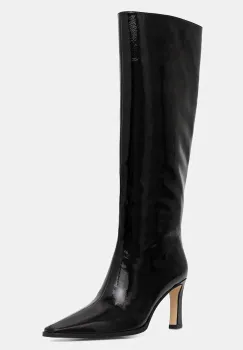 MICHAEL Michael Kors ghete de piele Darrah culoarea negru, cu toc cui, 40F5DRMB5A.001 imagine