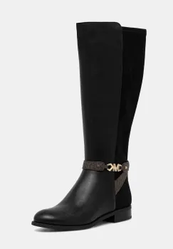 MICHAEL Michael Kors ghete de piele Farrah culoarea negru, cu toc plat, 40F1FHFB7L.007 imagine