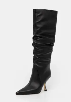 MICHAEL Michael Kors ghete de piele Luna femei, culoarea negru, cu toc cui, 40F4LUHB5L.001 imagine