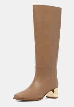 MICHAEL Michael Kors ghete de piele Matilda culoarea maro, cu toc drept, 40F5MTMB5L.297 imagine