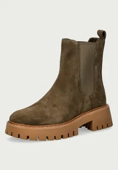 MICHAEL Michael Kors  ghete scurte pentru femei din nubuck Asher Flat Bootie imagine