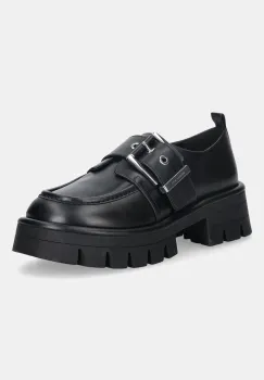 MICHAEL Michael Kors mocasini de piele Colby culoarea negru, cu platforma, 40F4COFP1L.001 imagine