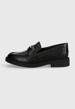 MICHAEL Michael Kors mocasini de piele Eden femei, culoarea negru, cu toc plat, 40R4EDMP1L imagine