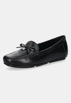 MICHAEL Michael Kors mocasini de piele Juliette femei, culoarea negru, cu toc plat, 40R5JUFR1L.001 imagine