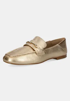 MICHAEL Michael Kors mocasini de piele Lena femei, culoarea auriu, cu toc plat, 40R5LEFP1M.740 imagine
