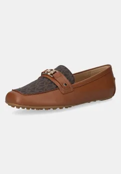 MICHAEL Michael Kors mocasini de piele Mandy culoarea maro, cu toc plat, 40T5MAFR2L.227 imagine