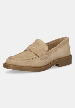 MICHAEL Michael Kors mocasini din piele intoarsa Eden femei, culoarea bej, cu toc plat, 40R5EDMS1S.297 imagine