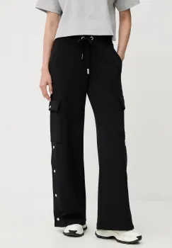 MICHAEL Michael Kors pantaloni culoarea negru, fason cargo, high waist, MT530VOE45 imagine