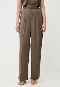 MICHAEL Michael Kors pantaloni culoarea verde, drept, high waist, MT530VRAYJ imagine