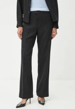 MICHAEL Michael Kors pantaloni de lana drept, high waist, MF43015F2A imagine