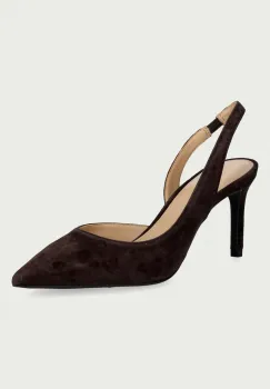 MICHAEL Michael Kors  pantofi cu toc stiletto din nubuc Alina Flex Sling Pump imagine
