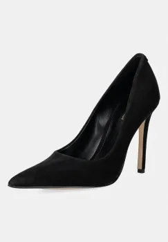 MICHAEL Michael Kors pantofi cu toc stiletto din piele intoarsa Elyse High Pump imagine