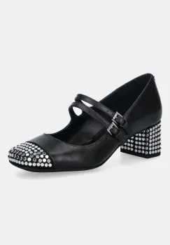 MICHAEL Michael Kors pantofi de piele Matilda culoarea negru, cu toc drept, 40F5MTMP3L.001 imagine