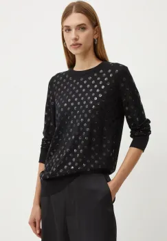 MICHAEL Michael Kors pulover de lana femei, culoarea negru, light, MF4612G4VR imagine