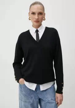 MICHAEL Michael Kors pulover de lana femei, culoarea negru, light, MT460YB4VR imagine