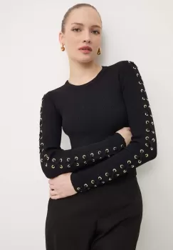 MICHAEL Michael Kors pulover femei, culoarea negru, light, MT460X05ZV imagine