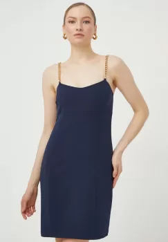 MICHAEL Michael Kors rochie culoarea albastru marin, mini, drept imagine